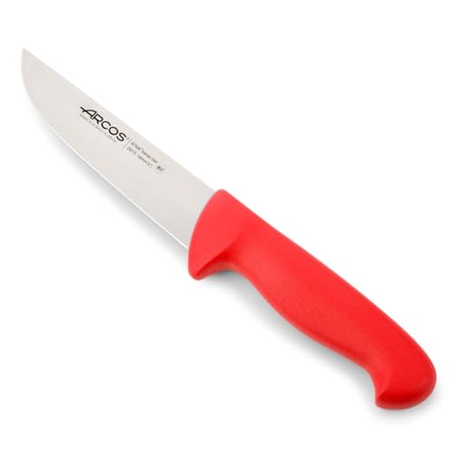 Arcos Couteau de Boucher en Acier Inoxydable Nitrum. Lame 200 mm. Couteau de Cuisine Professionnel pour Viande. Poisson et Légumes. Manche Ergonomique en...