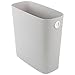 Hemoton Trash Can, Plastic Bathroom Trash Can, Slim Garbage Can, Slim Rectangular Waste Bin for Narrow Spaces Office, Bathroom, Bedroom, Kitchen, Living Room, Study