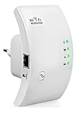 Repetidor de Sinal Wi-Fi 300Mbps 2.4GHz Premium Amplificador e Expansor de Rede Wireless Aumenta Alcance do Wi-Fi até 1800m Ideal para Casa e Escritório Instalação Fácil