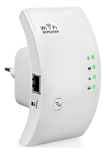 Repetidor de Sinal Wi-Fi 300Mbps 2.4GHz Premium Amplificador e Expansor de Rede Wireless Aumenta Alcance do Wi-Fi até 1800m Ideal para Casa e Escritório Instalação Fácil