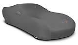 Coverking Compatible for Moda Stretch Gray Car Cover for C6 Corvette 2005-13 W/Drawstring Bag and Color Logo on Car Cover