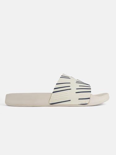 Image of Men & Boys Lines Patterned Sliders | Soft EVA Flip Flops & Slippers