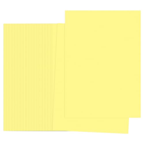 Papel A4 amarillo de 100 hojas y 19lb para suministros para impresora y manualidades DIY