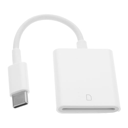GRIRIW Lector De Tarjetas Adaptador De Tarjeta De Memoria Lector De Tarjetas De Una Sola Ranura Visor De Cámara para Juegos Adaptador De Tarjeta Sim Adaptador De Tarjeta Tipo C PVC
