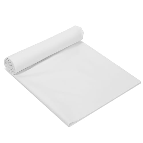 Tissu en coton blanc pour broderie bricolage couture et vêtement 150cm