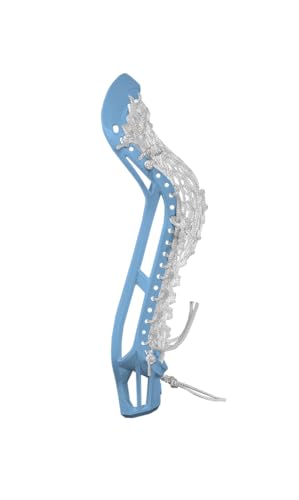 Epoch Lacrosse - Women's Lacrosse Head Purpose 15° Strung with Pro Mesh, High-Pocket Lacrosse Head Sticks, 15° Bottom Rail, Composite Injected Polymer, Made in USA - Carolina Blue