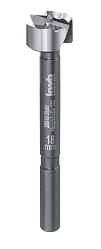 kwb SPEED Forstnerbohrer ø 18 mm aus vergütetem Spezialstahl mit präzisem Wellenschliff, Zentrierspitze, optimal geschärften sowie gehärteten Schneiden und polierter Oberfläche