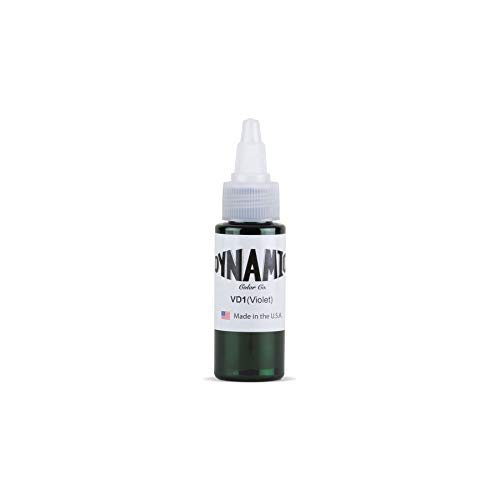 Image of Dynamic Color Violet Tattoo Ink, Made in USA Since 1990, 1 oz | Sterilized and lot-numbered for full traceability; established American brand trusted by artists worldwide
