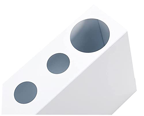 Porte-parapluie durable en métal blanc avec design peu encombrant