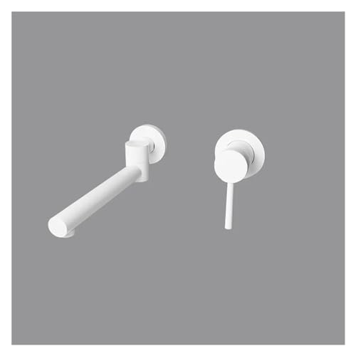 Grifo de lavabo para baño familiar con mezclador monomando de pared