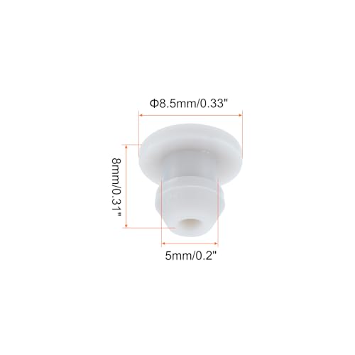 Image of Snap in Locking Hole Plugs Rubber Panel Seal Cover Drilled Silicone Caps, [for Kitchen Rubber, Waterproof Sealing Plugs] - 5mm /0.2in /Gray /10Pcs
