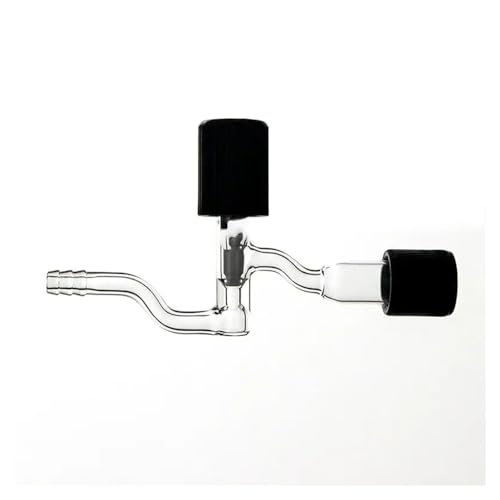 Adaptateur de tube en verre borosilicaté LH-159-A avec valve PTFE 0-4 mm