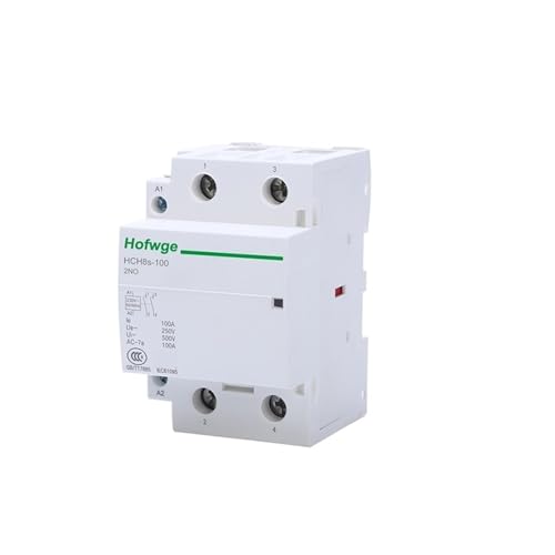 Contacteur rail DIN 100A 2NO 2P HCH8s-100 boîtier de commande électrique automatique 110V