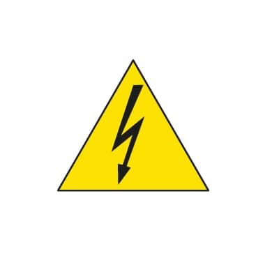 Étiquette adhésive triangulaire flèche 50 mm abb-entrelec pour repérage
