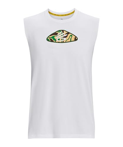 Débardeur Curry Under Armour blanc pour vos sessions de basketball