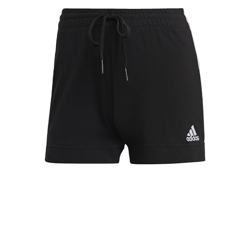 adidas Mujer Essentials Slim Pantalones cortos, Black/White, XS