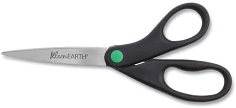 Westcott KleenEarth Recycled Scissors, 8", Black, 2/PK