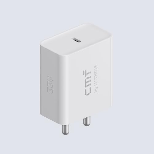 Image of 33W Type C Power Fast Charger Adapter for CMF by Nothing Phone 1, Phone 2a Plus, Phone 2a, Phone 2, CMF Buds, PD 33-watt Power Quick Charging Adaptor for Smartphone, Tablet, CMF 33w Charger, White
