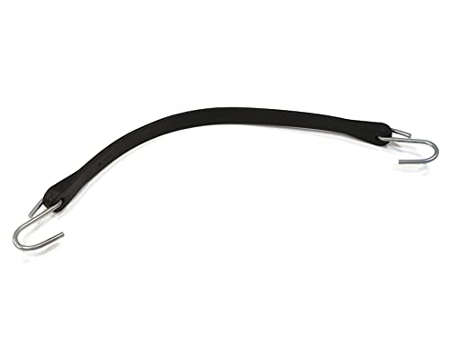 Correa de lona de goma negra de 15 pulgadas cuerda ungee para moto