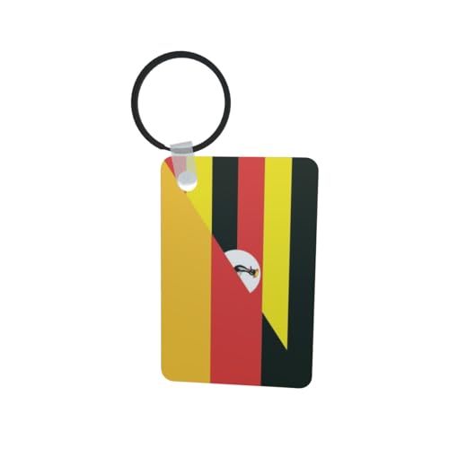 U24 Porte-clés Ouganda-Allemagne en aluminium 50 x 47 mm