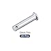 METALLIXITY Clevis Pins (8mmx35mm) 20Pcs, Single Hole Flat Head Carbon Steel Fastener Pin - for Metal Devices, Furniture Installation, Industrial, DIY