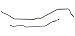 Rear Axle Brake Lines - Fits 70-74 Camaro/Firebird - Stainless - The Stop Shop