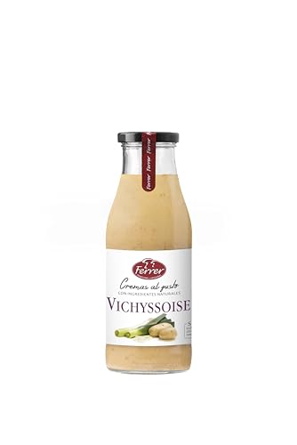 Ferrer - Vichyssoise-Cremes mit natürlichen Inhaltsstoffen, ideal als Begleitung zu den besten Gerichten - 485 ml Flasche