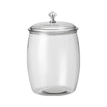DimyFew Pote para armazenamento de alimentos, recipiente para farinha, pote hermético, recipiente transparente para doces, biscoitos, picles, lanches, café, 2l