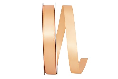 Reliant Ribbon Single Face Sfs Satin Ribbon, 7/8 Inch X 100 Yards, Peach by Reliant Ribbon - Used condition - US$24.88
