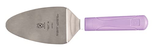 Mercer Culinary Millennia 5 x 3-Inch Stainless Steel Pie Server/Spatula with Purple Handle