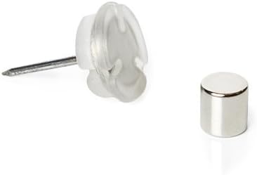 Miniatura 5 de Imanes de tachuelas para pulgar, innovadores para juego de pines de oficina, ganchos magnéticos para clase, escuela y hogar, cilindro plateado,