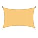VIIPOOSun Shade Sail Rechteck, 98% UV-Block, Mit Seilen, Sonnenschutz Segelmarkise Gartenstrand Terrasse Baldachin Für Den Garten Im Freien,Yellow-2X5M