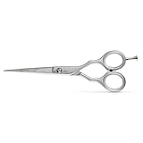 Edelstahl AISI 420 Professionelle Friseurschere Luxury Silver 5,5 Zoll – Kiepe, hergestellt in Italien.