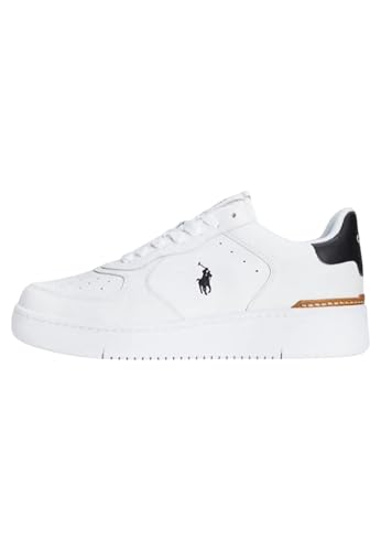 SNEAKERS UOMO RALPH LAUREN MASTERS CRT LTHBLACK/WHITE