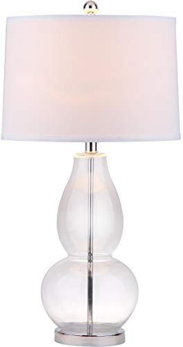 Safavieh Lighting Collection Mercurio Crackle Glass Double Gourd 29-Inch Bedroom Living Room Home Office Desk Nightstand Table Lamp Set Of 2 (Led Bulbs Included) #TOP6