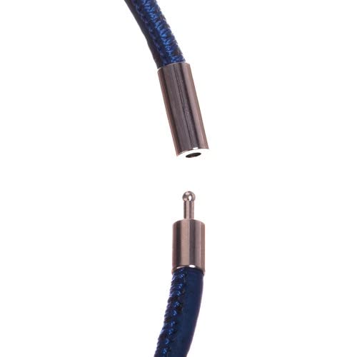 Collier éthique Interlink bleu - L'excellence d'un bijou durable - 3