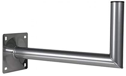 Bras COUDE en L Déport 60 cm Acier Fixation Murale antenne Parabole