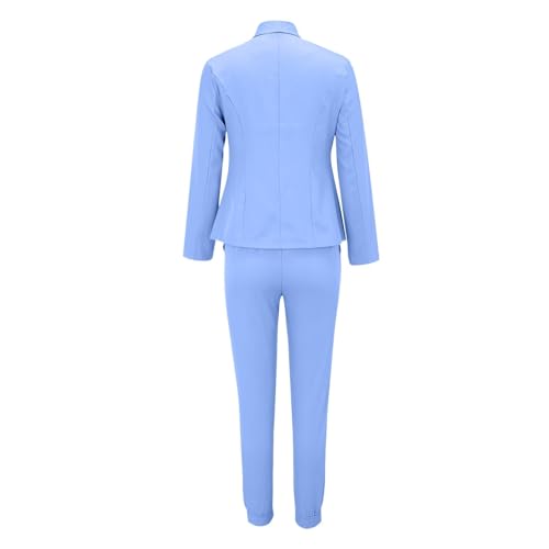 Two Piece Business Casual Sets for Women Drawstring High Waisted Pants Suit Ladies Suits for Work Professional3