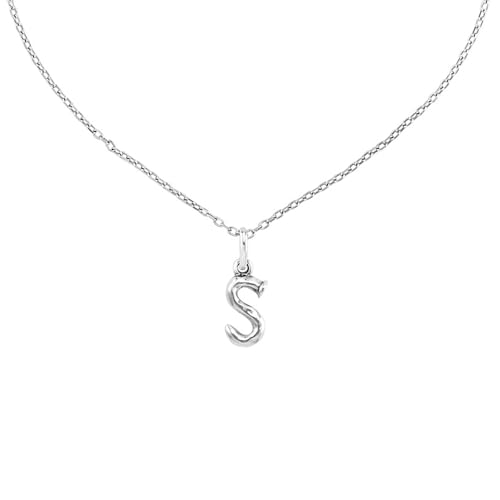 Pendentif lettre S argent sterling mini bijou initiales 3cm