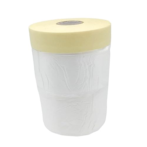 Tofficu 2 Piezas Película de Enmascarar Adhesiva para Pintura y Renovación de Automóviles Cinta Protectora para Cubrir Muebles y Superficies y Resistente los Uv