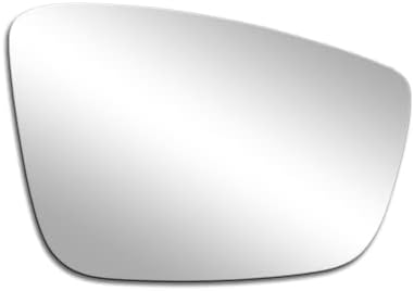 BOOLEE Mirror Glass Right Passenger Side Replacement fit for 2012-2019 Volkswagen Beetle 2011-2018 Volkswagen Jetta 2012-2015, 2017 Volkswagen Passat RH With Adhesives
