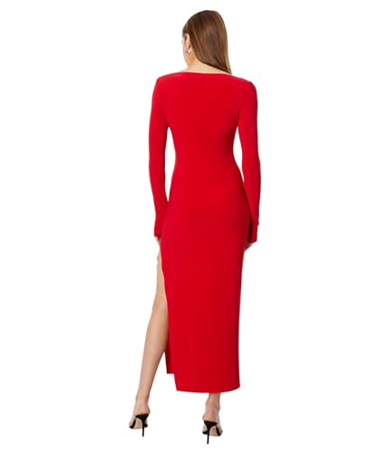 Image of Norma Kamali Women's Scoop Neck Side Slit Gown
