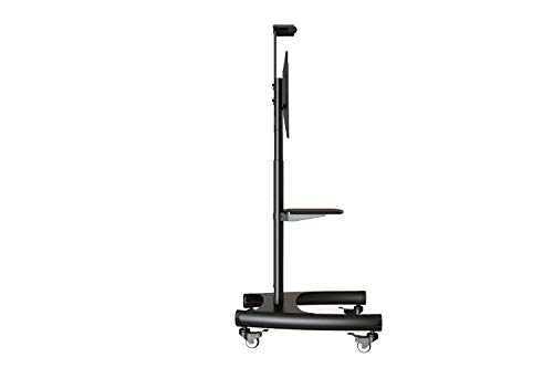 Rocelco Vstc 32"-70" Mobile Flat Screen, Monitor, A/V And Tv Cart With A/V Component And Webcam Shelves (R Vstc), Black #TOP2