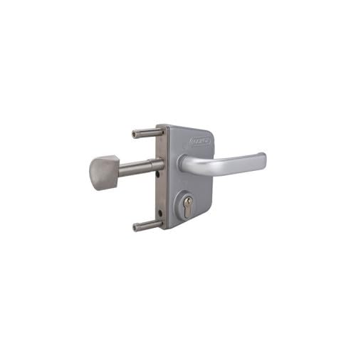 Locinox - Serrure LSKZ pour portail coulissant Inox Profil 50 mm Axe à 30 mm | Serrure de portail coulissant en applique inox - Clé I - Axe à 30 mm - Profil 50 mm - LSKZ - Locinox