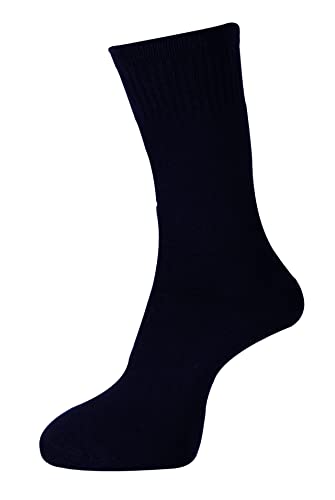 Image of RC. ROYAL CLASS Men's Calf Length Cotton Terry Towel Cushion Solid-Plain Socks (Pack of 3 Pairs)