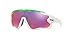 Oakley Men's Jawbreaker Polarized Iridium Rectangular Sunglasses, Green Fade, 31 mm
