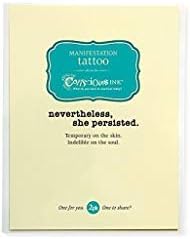 Conscious Ink Manifestation Tattoo 3-Pack "Nevertheless, She Persisted" (Set of 3)