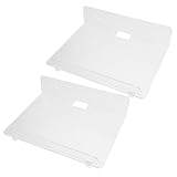 Healifty 2 Piezas Estantes Flotantes Acrílicos Transparente Ajustables para Pared Soporte Versátil para Macetas Altavoces y Cámaras Almacenamiento Montado Pared para Hogar y Oficina