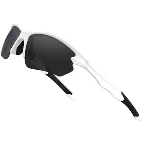 Image of BIRCEN Mens Polarized Sunglasses for Sports: TR90 Lightweight Sun Glasses Wrap Around Shades for Fishing Driving Cycling