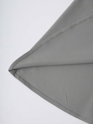 Womens Casual Solid Color Tie Waist A-Line Midi Skirt Flared Knee Length Skirts for Women3